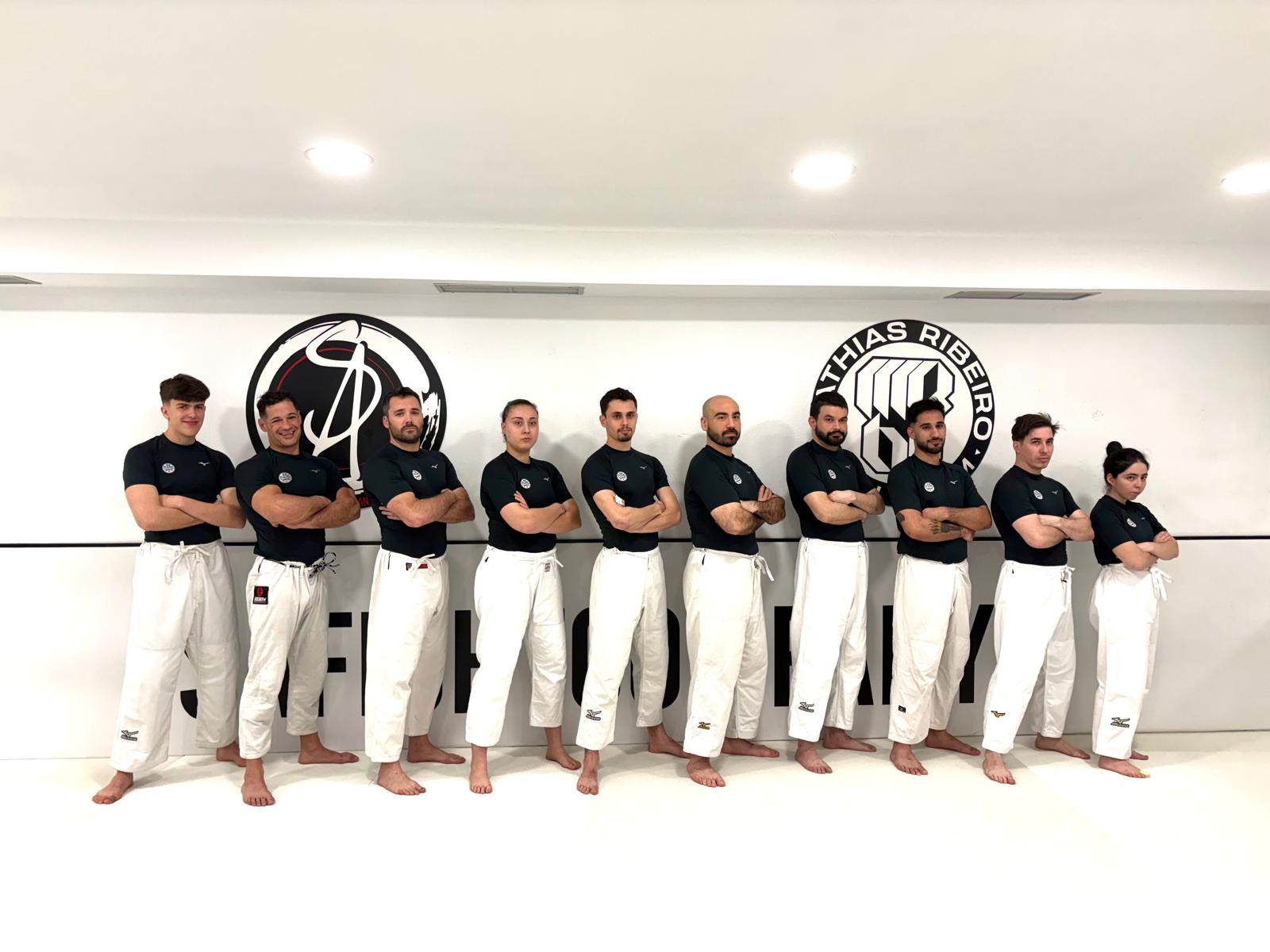Judokas después de entrenar